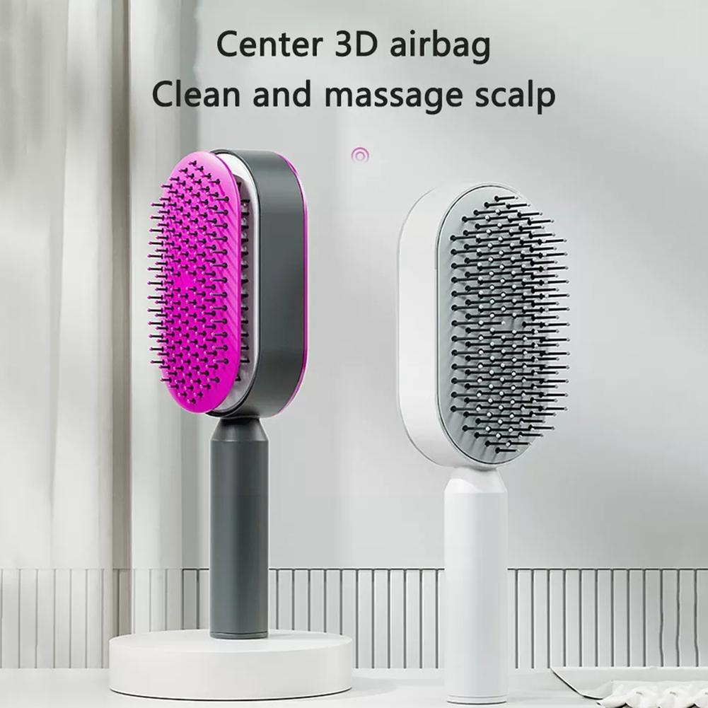 Self Cleaning Hair Brush For Women Massage Scalp Promote Blood Circulation Anti Hair Loss 3D Hair Growth Comb Hairbrush Self-Cleaning Hair Brush 3D Air Cushion Massager Brush Airbag Massage Comb B Self Cleaning Hair Brush For Women Massage Scalp Promote Blood Circulation Anti Hair Loss 3D Hair Growth Comb Hairbrush Self-Cleaning Hair Brush 3D Air Cushion Massager Brush Airbag Massage Comb B